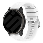 Strap-it® Strap-it Garmin Vivoactive 4 siliconen bandje (wit)
