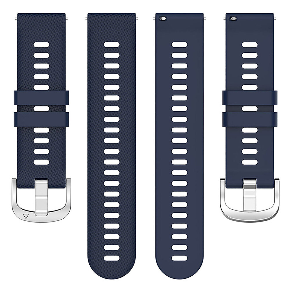 Strap-it® Strap-it Garmin Vivoactive 4 siliconen bandje (donkerblauw)