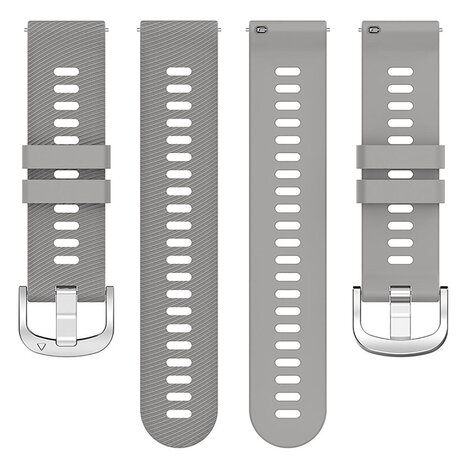 Strap-it® Strap-it Garmin Vivoactive 4 siliconen bandje (lichtgrijs)