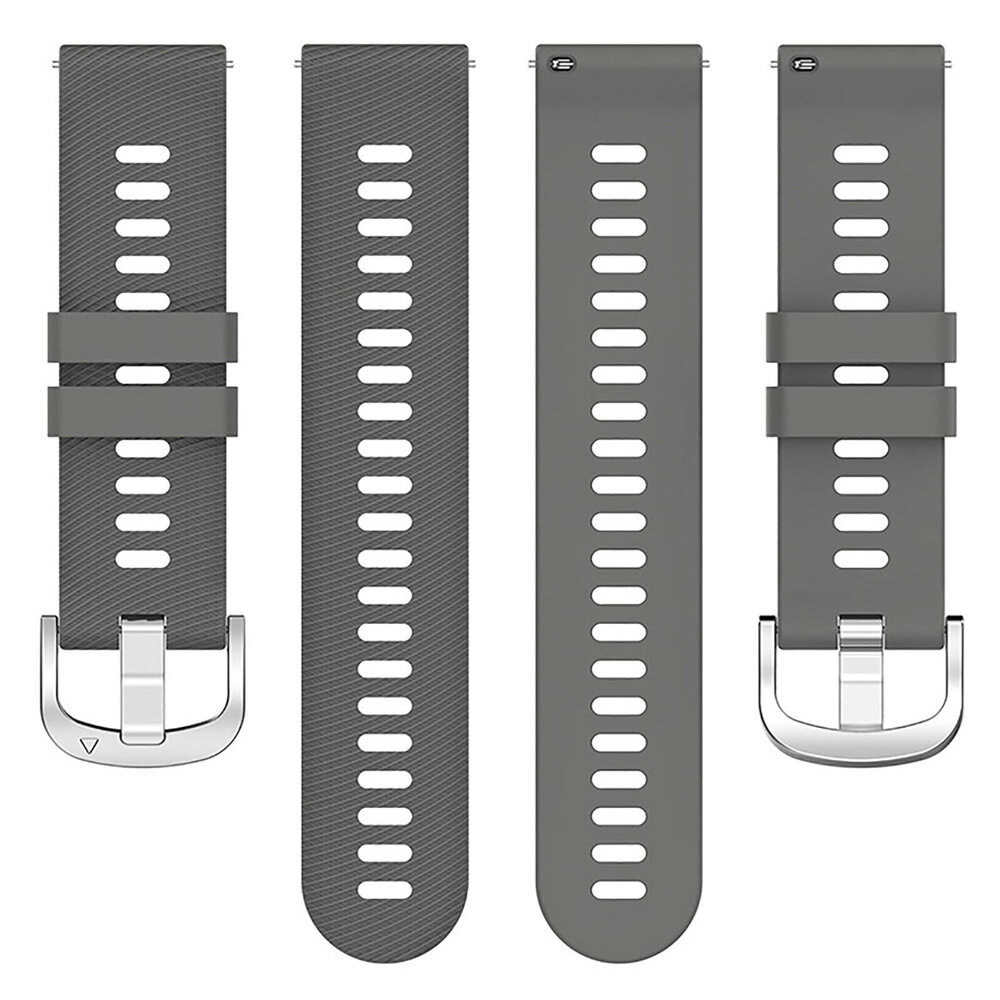 Strap-it® Strap-it Garmin Vivoactive 4 siliconen bandje (donkergrijs)