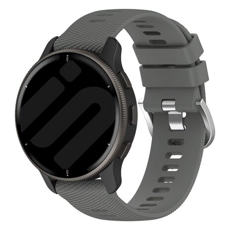 Strap-it® Strap-it Garmin Venu 2 siliconen bandje (donkergrijs)
