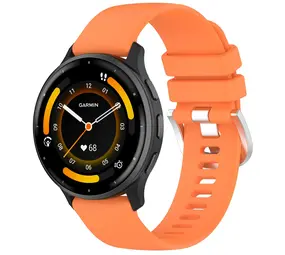 Strap-it® Garmin Venu 3 siliconen classic bandje (oranje)