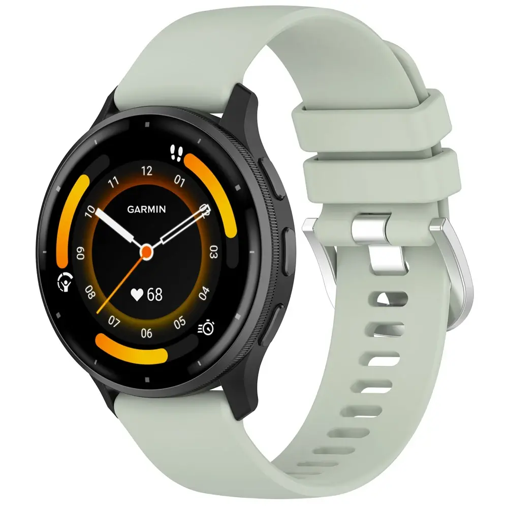 Strap-it® Strap-it Garmin Venu 3 siliconen classic bandje (lichtgroen)