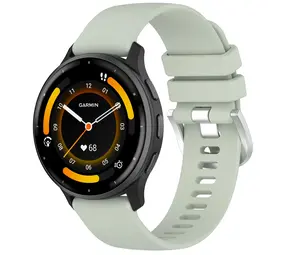 Strap-it® Garmin Venu 3 siliconen classic bandje (lichtgroen)