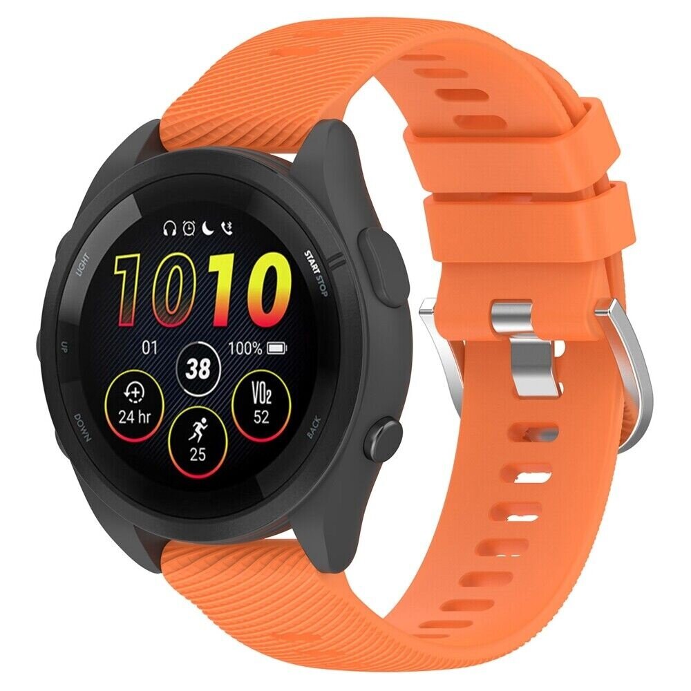 Strap-it® Strap-it Garmin Forerunner 265 siliconen bandje (oranje)