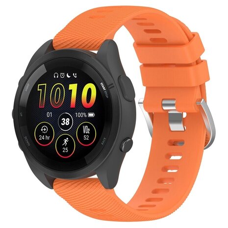 Garmin Forerunner 265 siliconen bandje oranje Smartwatchbanden
