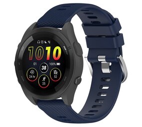 Strap-it® Garmin Forerunner 265 siliconen bandje (donkerblauw)