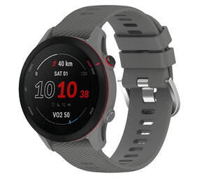 Strap-it® Garmin Forerunner 255 siliconen bandje (donkergrijs)