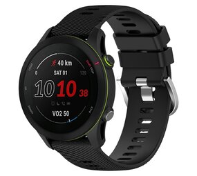 Strap-it® Garmin Forerunner 255 siliconen bandje (zwart)