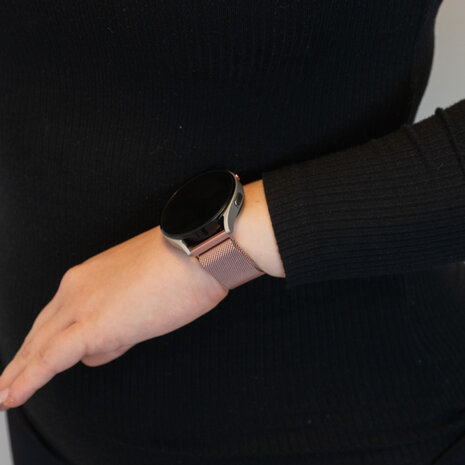 Bandz Bandz Amazfit Active Milanese loop band (roze)