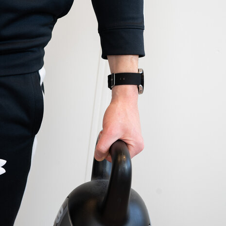 Bandz Bandz Amazfit Active siliconen band 'Deluxe' (zwart)