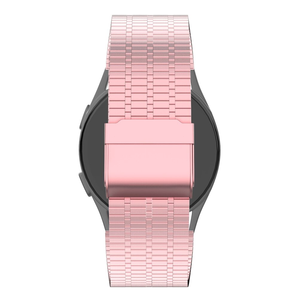 Bandz Bandz Amazfit Active verstelbare stalen band (roze)