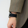 Strap-it® Strap-it Samsung Galaxy Watch 4 Classic 42mm 'One push' siliconen band (zwart) Strap-it® Strap-it Samsung Galaxy Watch 4 Classic 42mm 'One push' siliconen band (zwart)