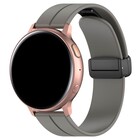 Strap-it® Strap-it Samsung Galaxy Watch 46mm D-buckle siliconen bandje (donkergrijs)