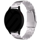 Strap-it® Strap-it Samsung Gear S3 Butterfly titanium band (zilver)