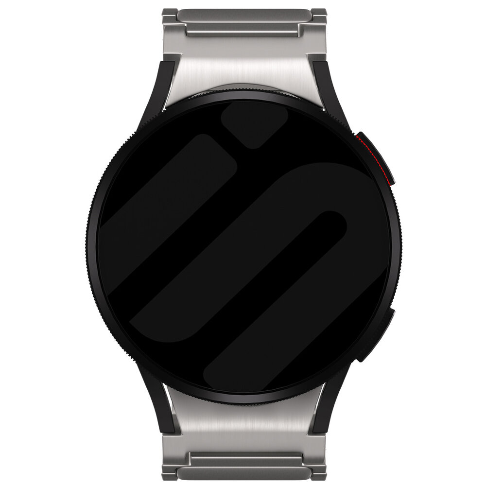 Strap-it® Strap-it Samsung Galaxy Watch 6 Classic 47mm 'One push' luxe titanium band (titanium)