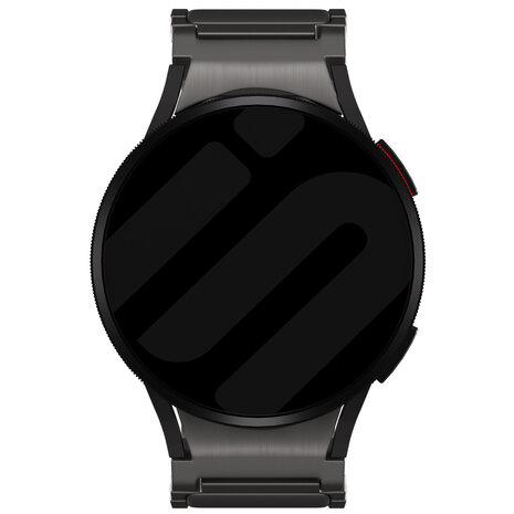 Strap-it® Strap-it Samsung Galaxy Watch 4 Classic 42mm 'One push' titanium band (grafiet)