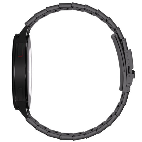 Strap-it® Strap-it Samsung Galaxy Watch 5 Pro titanium iron band (zwart)