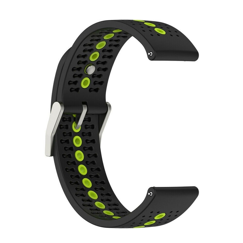 Strap-it® Strap-it Suunto 5 Peak siliconen bandje (zwart/geel)