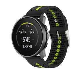 Strap-it® Suunto Vertical siliconen bandje (zwart/geel)