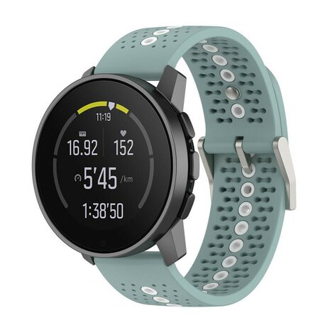 Strap-it® Strap-it Suunto Vertical siliconen bandje (groen-grijs/wit)