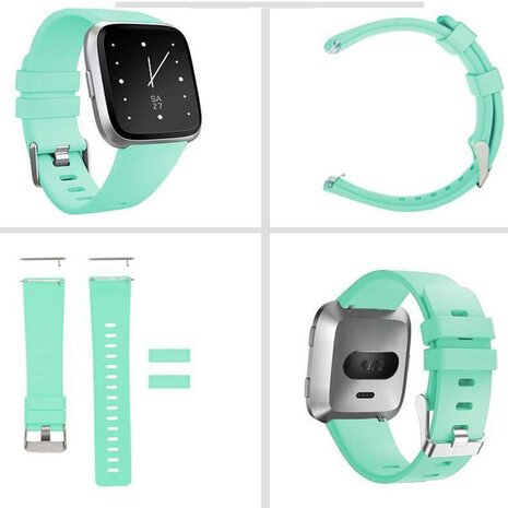 Strap-it® Strap-it Fitbit Versa silicone band (aqua)