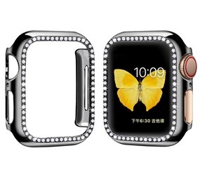 Strap-it® Apple Watch Series 4/5/6/SE Diamond PC hard case (zwart) Strap-it® Apple Watch Series 4/5/6/SE Diamond PC hard case (zwart)