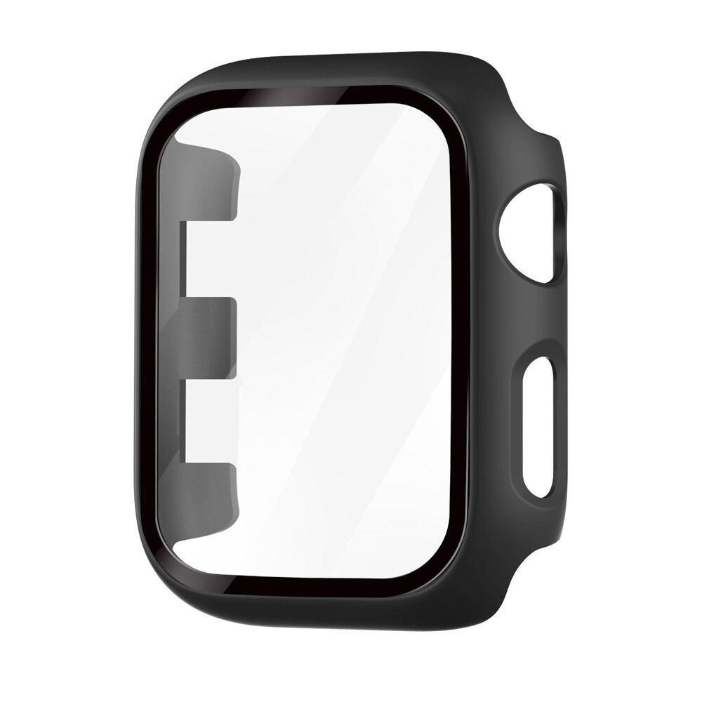 Strap-it® Strap-it Apple Watch PC hard case met glas (zwart)