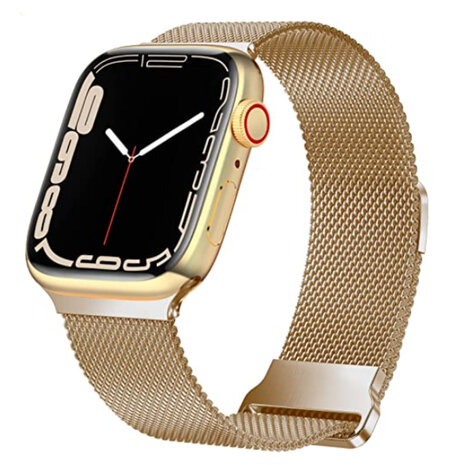 Strap-it® Strap-it Apple Watch Milanees bandje (rosé goud)
