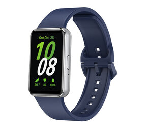 Strap-it® Samsung Galaxy Fit 3 siliconen bandje (donkerblauw)