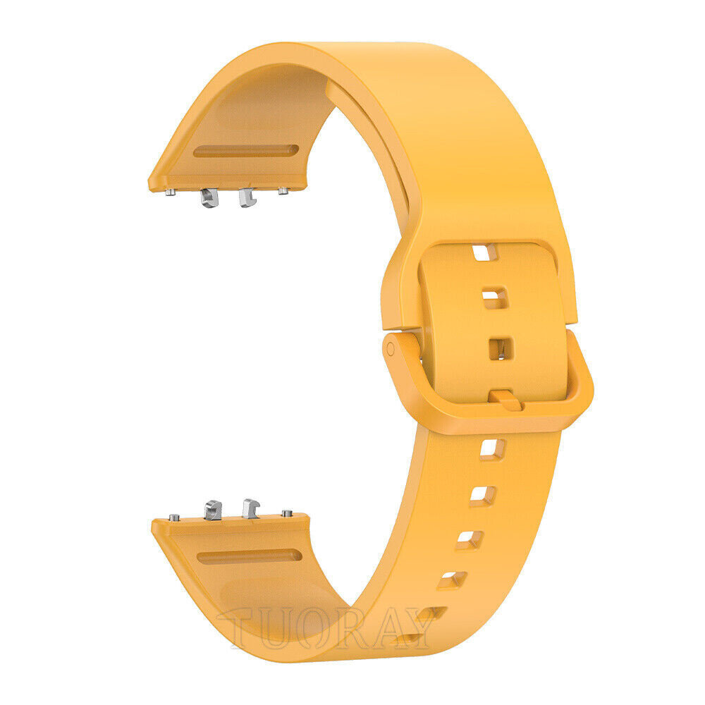 Strap-it® Strap-it Samsung Galaxy Fit 3 siliconen bandje (geel)
