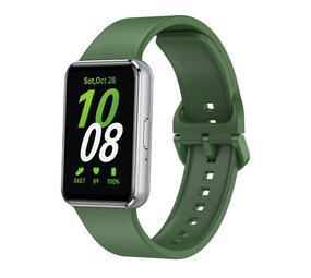 Strap-it® Samsung Galaxy Fit 3 siliconen bandje (groen)
