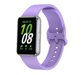 Strap-it® Samsung Galaxy Fit 3 siliconen bandje (lila)