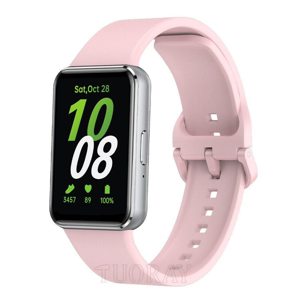Strap-it® Strap-it Samsung Galaxy Fit 3 siliconen bandje (roze)