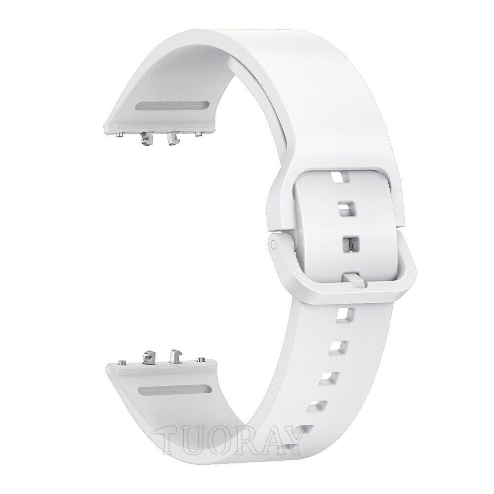 Strap-it® Strap-it Samsung Galaxy Fit 3 siliconen bandje (wit)