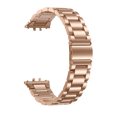 Strap-it® Strap-it Samsung Galaxy Fit 3 stalen bandje (rosé goud)