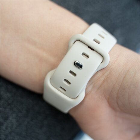 Strap-it® Strap-it Apple Watch siliconen bandje (sterrenlicht)