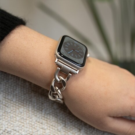 Apple Watch steel chain band sterrenlicht Smartwatchbanden