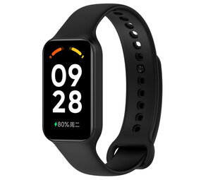 Strap-it® Xiaomi Smart Band 8 Active TPU bandje (zwart)