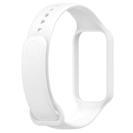 Strap-it® Strap-it Xiaomi Smart Band 8 Active TPU bandje (wit)