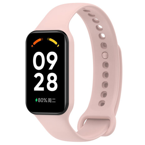 Strap-it® Strap-it Xiaomi Smart Band 8 Active TPU bandje (roze)