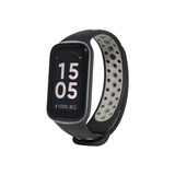 Strap-it® Xiaomi Smart Band 8 Active sport bandje (zwart/grijs)