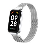 Strap-it® Xiaomi Smart Band 8 Active Milanese band (zilver)