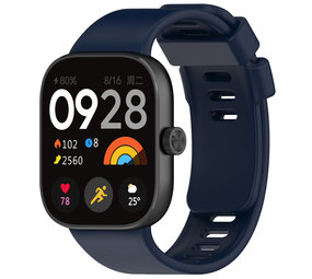 Strap-it® Xiaomi Smart Band 8 Pro siliconen bandje (donkerblauw)