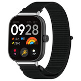 Strap-it® Xiaomi Smart Band 8 Pro nylon band (zwart)