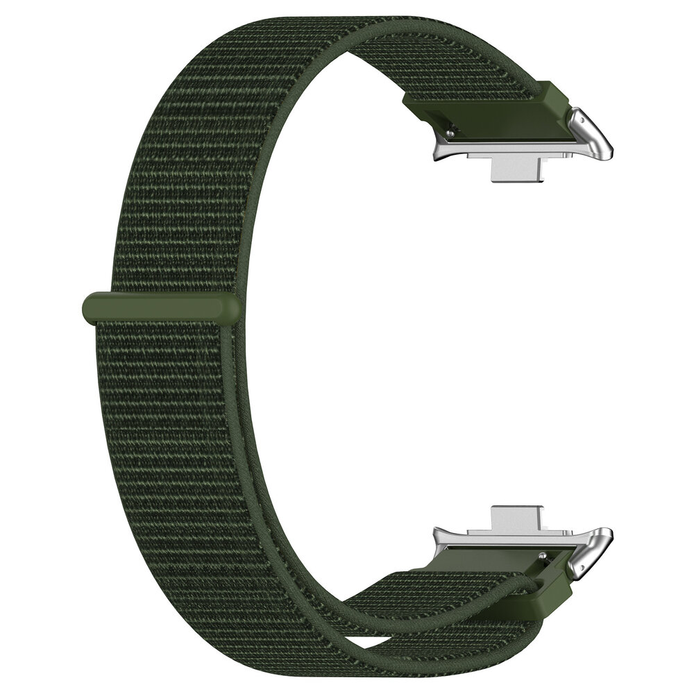 Strap-it® Strap-it Xiaomi Smart Band 8 Pro nylon band (legergroen)