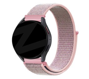 Bandz Bandz Withings ScanWatch 2 - 42mm nylon loop band (roze)