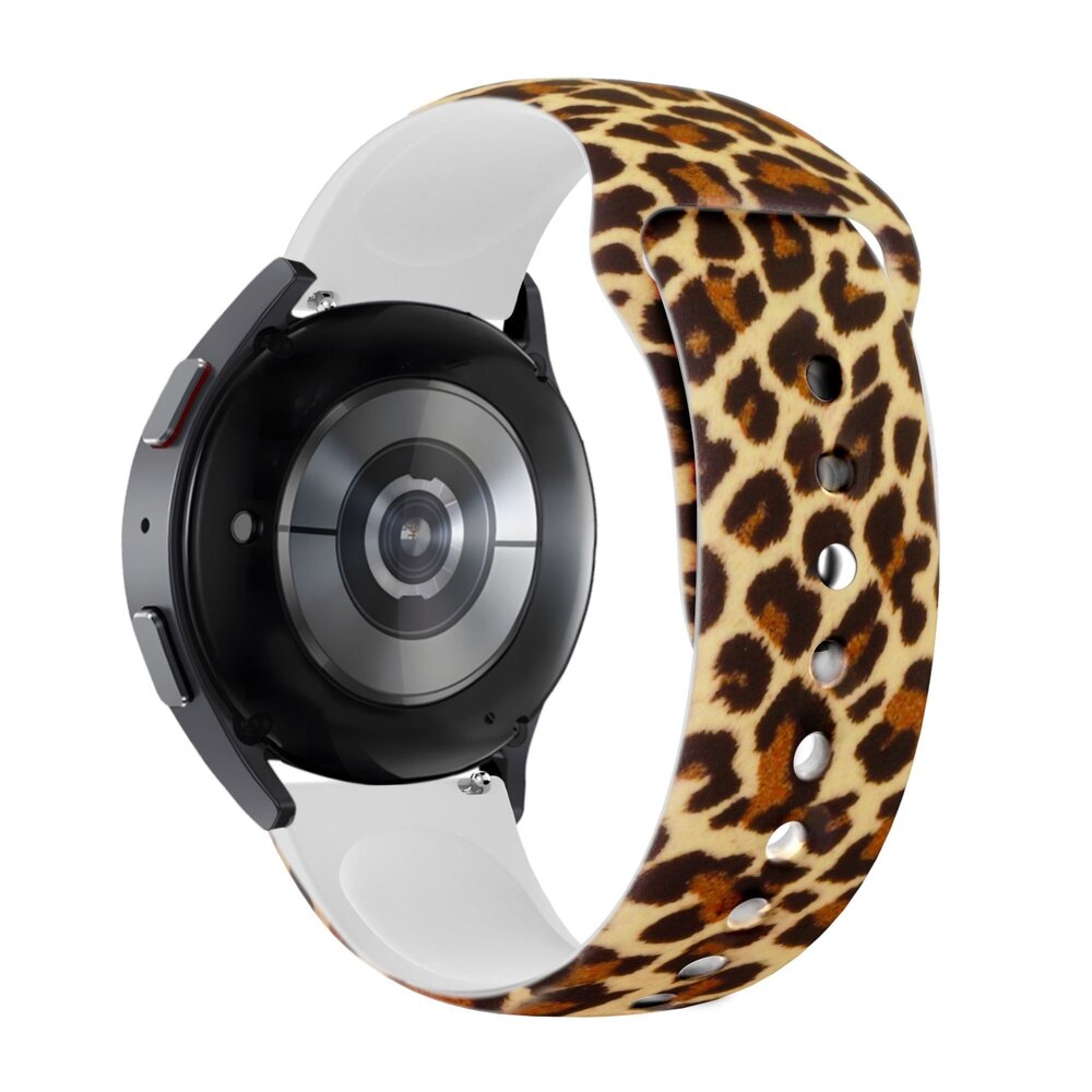Bandz Bandz Withings ScanWatch 2 - 42mm siliconen band 'Leopard'