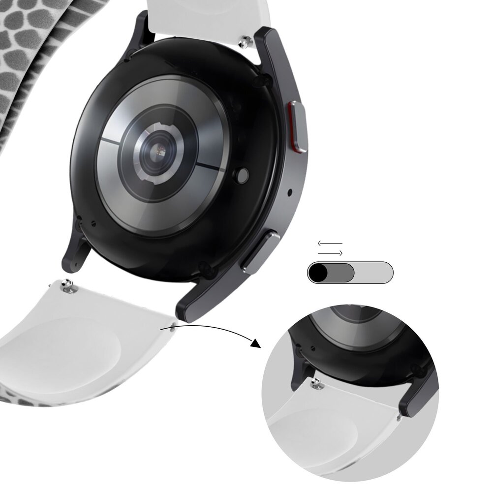 Bandz Bandz Withings ScanWatch 2 - 42mm siliconen band 'Snake'