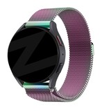 Bandz Bandz Withings Steel HR - 40mm Milanese loop band (regenboog)